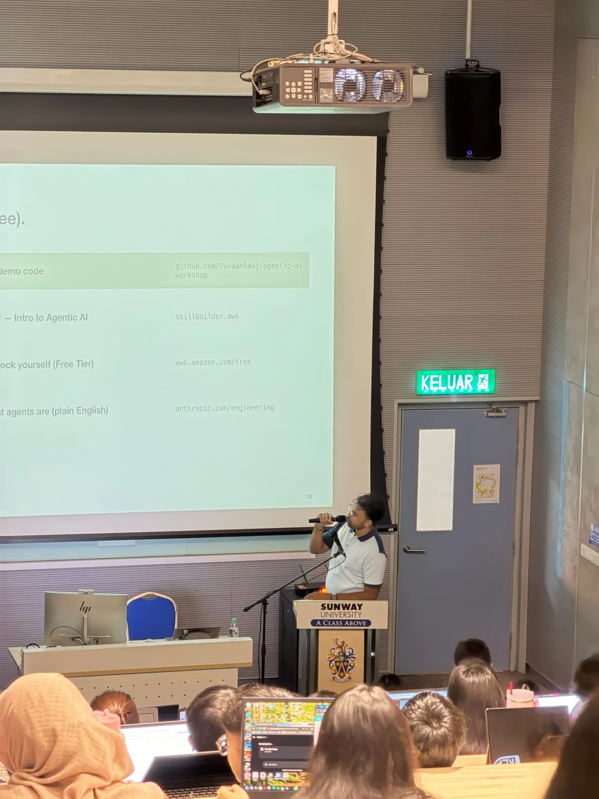 Closing 'Go Further' slide listing free resources including the workshop GitHub repo